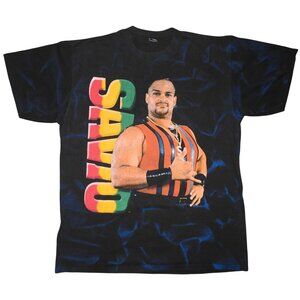 Vintage 1995 Titan Sports Savio Vega Pa Encima WWF WCW Wrestling T-Shirt Size XL